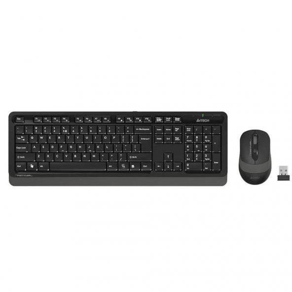 A4 TECH FG1010 Q Türkçe Kablosuz Multimedya Gri Klavye+ Mouse ürün görseli 1