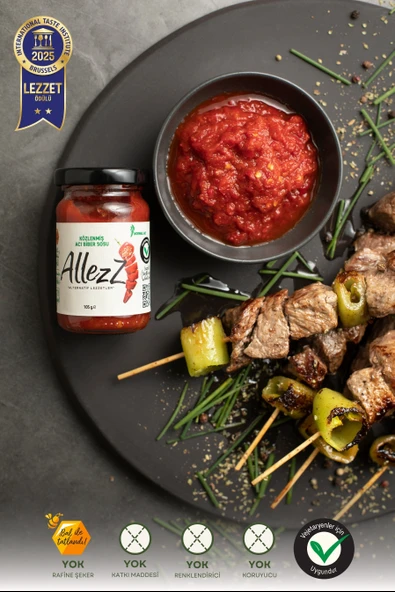 Allezz Közlenmiş Acı Biber Sosu - Normal Acı (Mild) - Resim 2