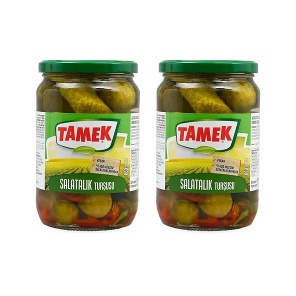 Tamek Salatalık Turşusu 680 gr Cam x 2 Adet ürün görseli 1