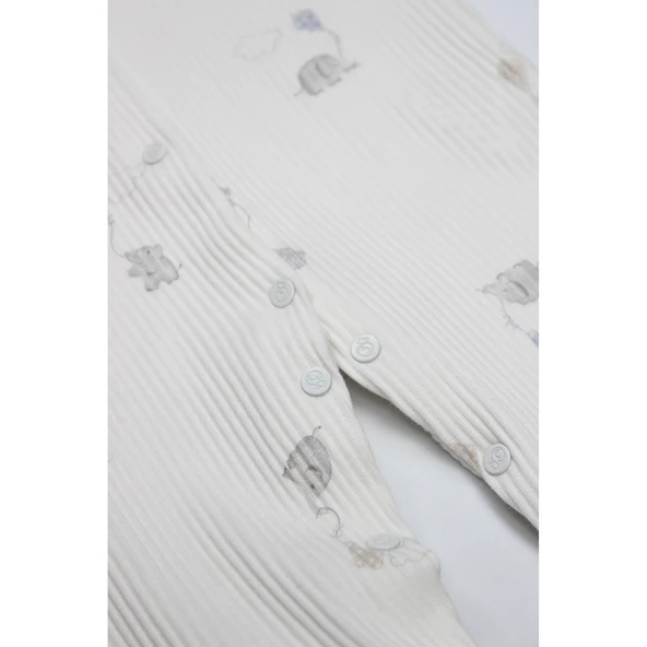 Bistyle Flying Elephant Tulum 15112 Ekru Gri - Resim 4