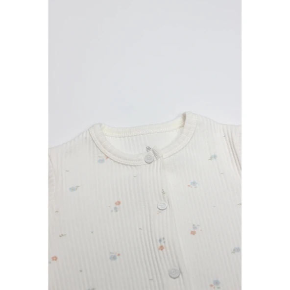 Bistyle Bloom White Tulum 15113 Ekru Gül Kurusu - Resim 2