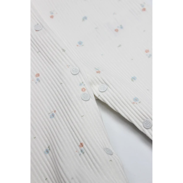 Bistyle Bloom White Tulum 15113 Ekru Gül Kurusu - Resim 4