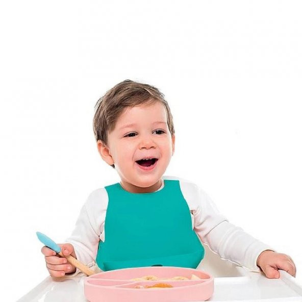OiOi Silikon Mama Önlüğü Yeşil - Resim 6