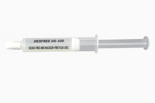 DESFREE DS-100 KURŞUNSUZ HALOGEN FREE 10CC ŞIRINGA FLUX ürün görseli 1