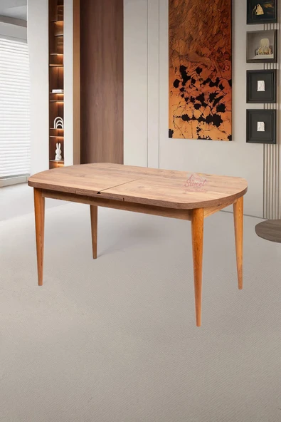 Kelebek Gizli Kaşıklıklı Açılır Mdf Masa Mutfak,Salon,Yemek Odası Masası ürün görseli 1