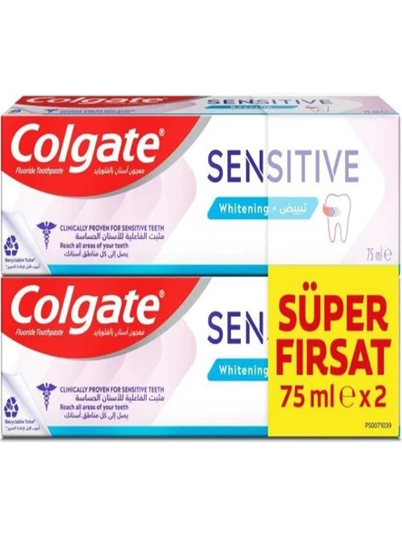 Colgate Sensitive Diş Macunu 2 x 75 ml ürün görseli 1