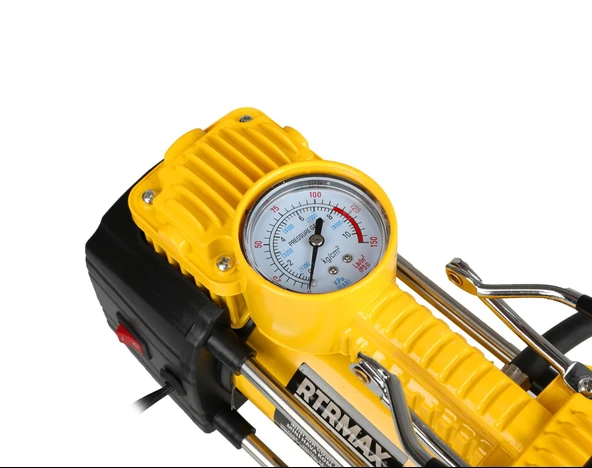 RTM7214 Mini Hava Araç Kompresörü Çift Pistonlu 180 W 10 Bar - Resim 4