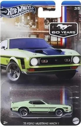 Hot Wheels Siver Series Ford Mustang 60 Years Anniversary '71 Ford Mustang Mach 1 JBY52 ürün görseli 1