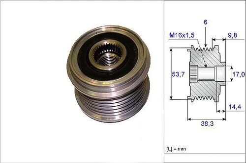 VALEO 588028 Alternatör Kasnağı Astra J Insignia Corsa D 1.3 Cdtı ürün görseli 1