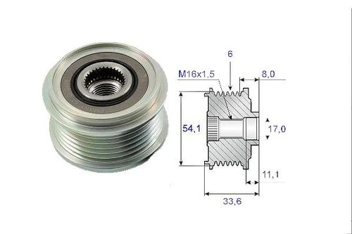 VALEO 588003 ALTERNATÖR KASNAĞI SCUDO DUCATO / 206 207 307 308 PA ürün görseli 1