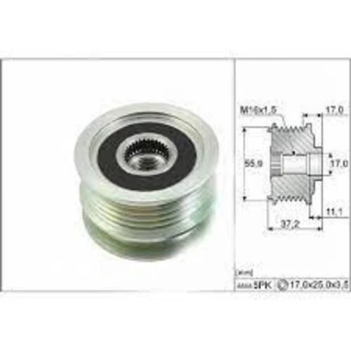Zenon Rn2189 Alternatör Kasnak Clio Iı-megane -kangoo -scenic K4m-k4j-k9k-f4p 6 Kanal 7701477689 ürün görseli 1