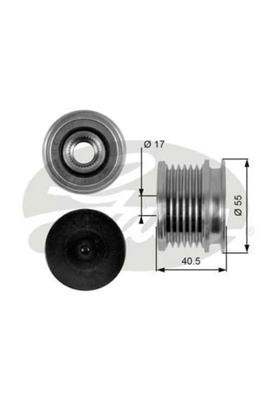 Gates OAP7057 ALTERNATÖR KASNAĞI MERCEDES C SERI SPRINTER 00-06 9 ürün görseli 1