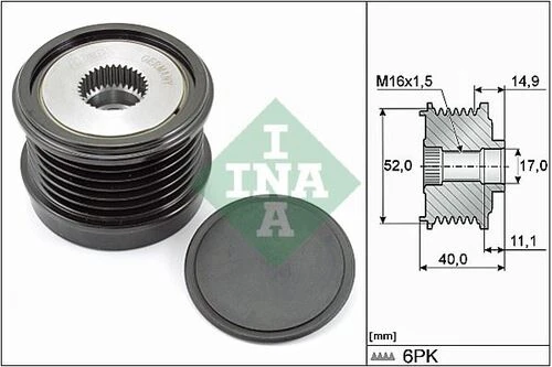 INA 535029310  Alternatör Kasnağı W204 08-14 W205 14-w212 13-16 R172 16- A0009060504 ürün görseli 1