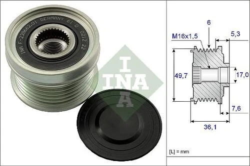 INA 535013410  ALTERNATÖR KASNAĞI SPRINTER 95-06 ürün görseli 1