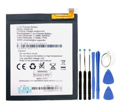 KAAN N2 PİL BATARYA + TAMİR SETİ  3000 mAh ürün görseli 1