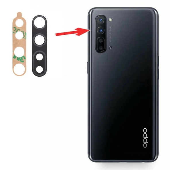 Oppo Reno 3 Kamera Lens Camı+Yapışkan ürün görseli 1