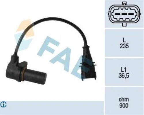 FAE 79068  KRANK DEVİR SENSÖRÜ Z17DTH ASTRA H ürün görseli 1