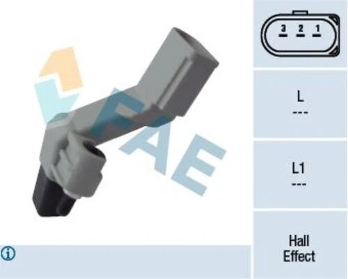 FAE 79177  KRANK DEVİR SENSÖRÜ GOLF V T5 PASSAT A3 04-10 ürün görseli 1