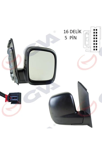 GVA 1075135  Dış Dikiz Aynası Elektrikli Sağ Caddy 04 13 Vm-375ehr Volkswagen-audı-seat-skod ürün görseli 1
