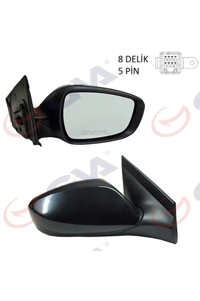 GVA 1091134 Dış Dikiz Aynası Elektrikli Sağ Accent Blue I25 12 5pın Isıtmalı Konveks Cam Vm 6451er ürün görseli 1