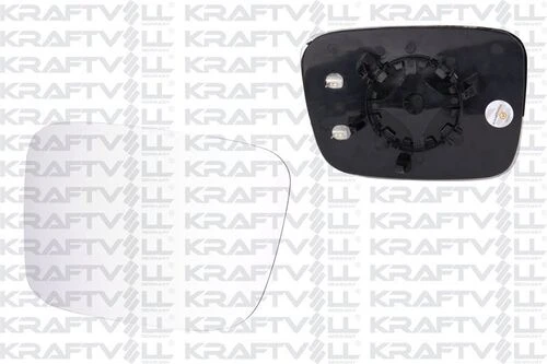 Kraftvoll 09080180  Dış Dikiz Ayna Camı Elektrikli Isıtmalı Sağ Convex Camlı Transporter T5 03-10 Caddy 04-14 7e1857522a ürün görseli 1