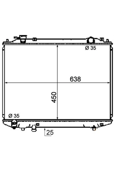 Ori BMZ033026 MOTOR SU RADYATORU BRAZING RANGER-MAZDA B2500 2.5D 96--S ürün görseli 1