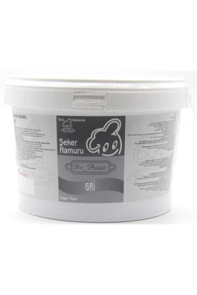 Dr.Paste Dr Paste Şeker Hamuru 2.5 Kg Gri ürün görseli 1