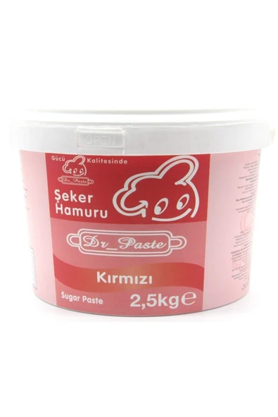 Dr.Paste Dr. Paste Şeker Hamuru 2.5 Kg. (KIRMIZI) ürün görseli 1