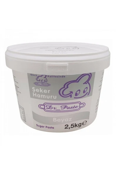 Dr.Paste Beyaz Şeker Hamuru 2.5 Kg (BEYAZ) ürün görseli 1