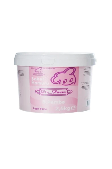 Dr.Paste Dr Paste Şeker Hamuru 2,5 Kg - Bebek Pembe ürün görseli 1