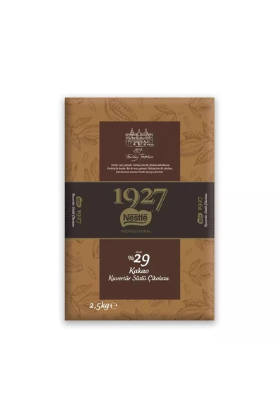 Nestle Nestlé 1927 Kuvertür Sütlü Çikolata 2.5kg ürün görseli 1