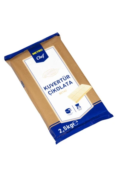 Metro Chef Blok Beyaz Kuvertür 2.5 Kg ürün görseli 1