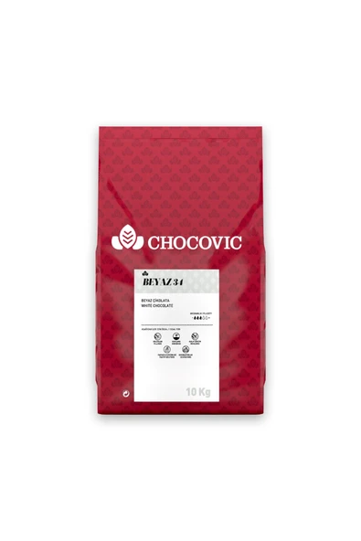 CHOCOVİC 10 Kg. Beyaz Pul Kuvertür (CHW-S2532E-55B-BEYAZ %34) ürün görseli 1