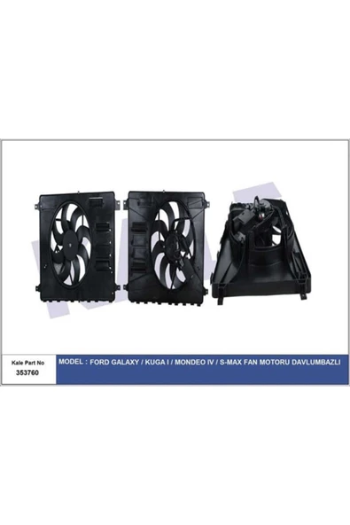 Kale 353760 OTO Radyatör  Fan Motoru Komle Ford: Mondeo 07- / Kuga 11- 1.6 TDCI-2.0 TDCI ürün görseli 1