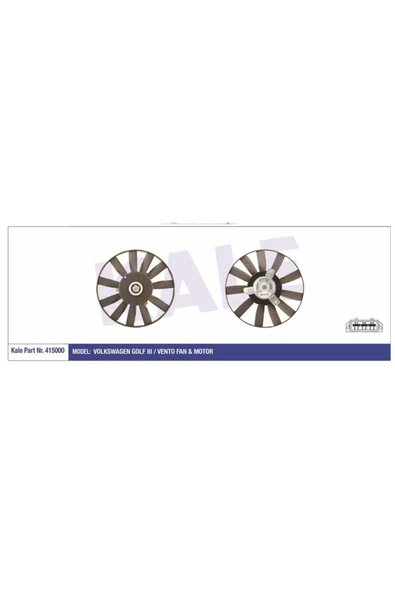 Kale 415000 FAN MOTORU VW GOLF III VENTO Uyumlu ürün görseli 1