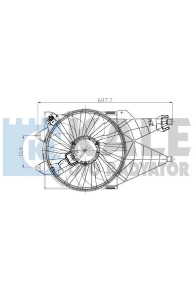 Kale 013501001  FAN MOTORU LINEA 07- 1.3 MJTD AC DAVLUMBAZLI ürün görseli 1