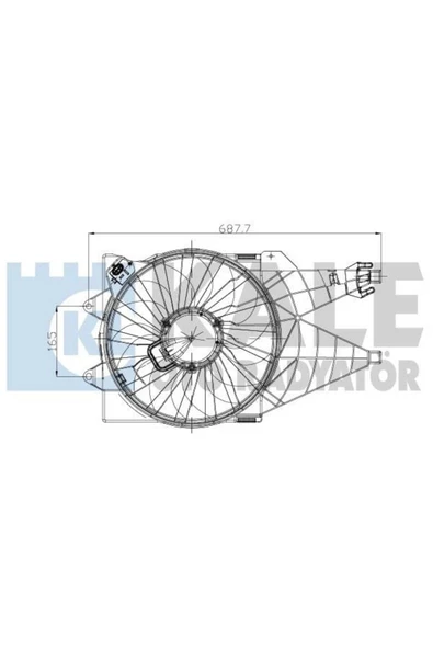 Kale 013501002  FAN MOTORU LINEA 07- 1.3 JTD 1.6 JTD NAC DAVLUMBAZL ürün görseli 1