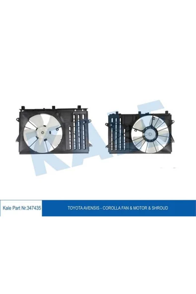 Kale 347435  FAN MOTORU DAVLUMBAZLI YARIS 01-05 A4 3.0 1.8T QUATTR ürün görseli 1