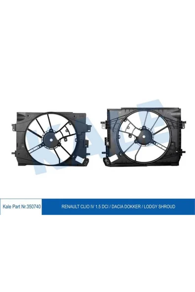 Kale 350740  FAN MOTOR DAVLUMBAZLI CLIO IV DACIA DOKKER LODGY 1.5D ürün görseli 1