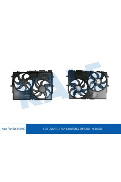 Kale 348490 1358009080 Fan Motoru Fıat Ducato Iıı 2.3jtd 06-> (davlumbazlı) K ürün görseli 1