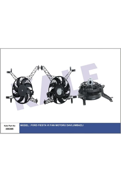 Kale 355395 Fan Motor Davlumbazford Fıesta Vı Fan Motor Davlumbazklr- 8v51 8c607 Bf 1525893 1541277 8v518c ürün görseli 1