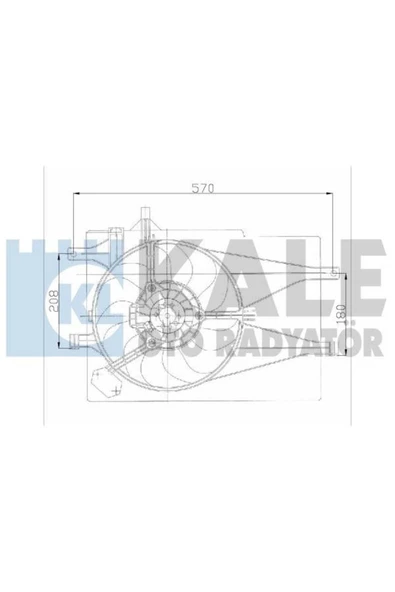 Kale 012622202  FAN MOTORU PALIO 1.2 18V 1.2 16V AC DAVLUMBAZLI ürün görseli 1