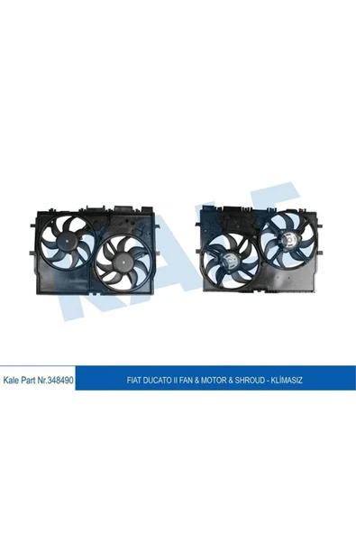 Kale 348495 Fan Motoru (ELEKTRO FAN) Ducato Iii 2,3jtd 06> Klimasiz 200v 1 Adet ürün görseli 1