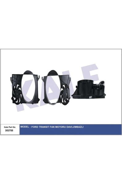 Kale 353755  FAN MOTORU KOMPLE FORD: TRANSIT V347/V348 2.4 +AC 06- ürün görseli 1