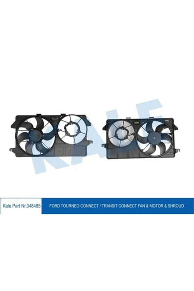 Kale 348485  FAN MOTORU TEK MOTOR TRANSIT CONNECT 02- AC ürün görseli 1
