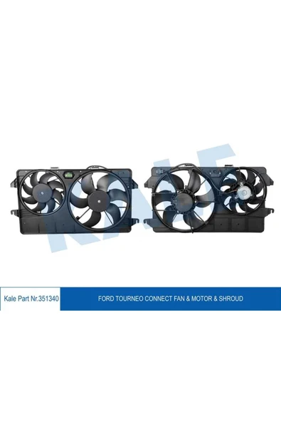 Kale 351340 OTO Radyatör  Fan Motoru Davlumbazlı Ford Connect ürün görseli 1