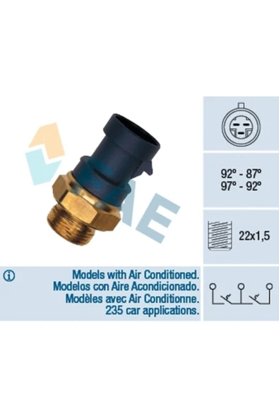 FAE 37910 Fan Musuru Palıo Tempra Slx Uno Marea 3 Fıslı -  Uyumlu ürün görseli 1
