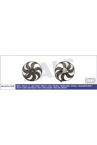 Kale 415400  FAN MOTORU GOLF IV 98- BORA 98- 1.4 16V 1.6 1.6 16V 1 ürün görseli 1