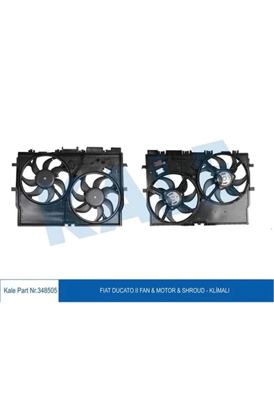 Kale 348505 Fan Motoru Davlumbazlı Boxer Iıı-jumper Iıı-ducato Iıı 2.2hdı Ac/nac ürün görseli 1