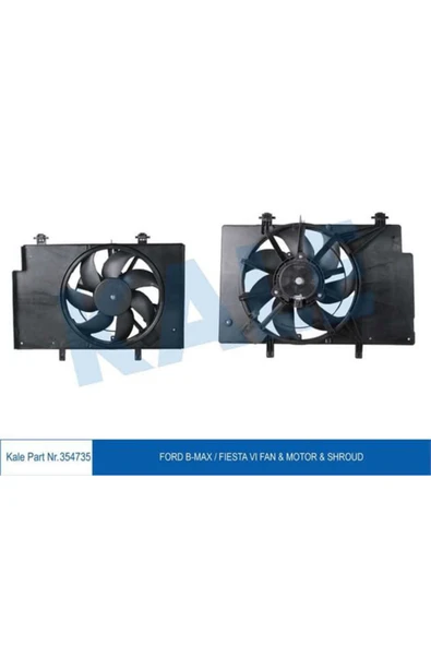 Kale 354735  FAN MOTORU KOMPLE FORD: FIESTA/BMAX FAN MOTORU DIZEL+ ürün görseli 1